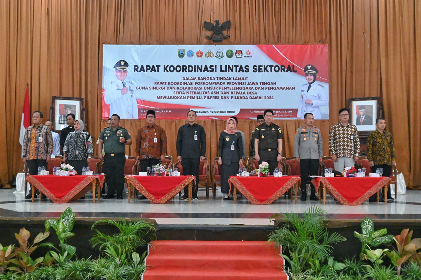 Rapat Lintas Sektoral Menghadapi Pemilu 2024, Bupati Kebumen Ingatkan ASN Bersikap Netral, Tak Ikut Politik Praktis