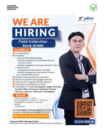 Lowongan Kerja PKSS (Field Collection Bank BUMN Wilayah Jawa Tengah & DIY)