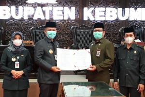 Bupati Arif Sugiyanto Tanda Tangani Nota Kesepakatan Rancangan Awal RPJMD Kebumen 2021-2026