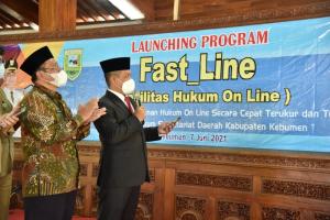 Bupati Launching Fast Line, Aplikasi Produk Hukum Pemerintah Yang Disajikan Online